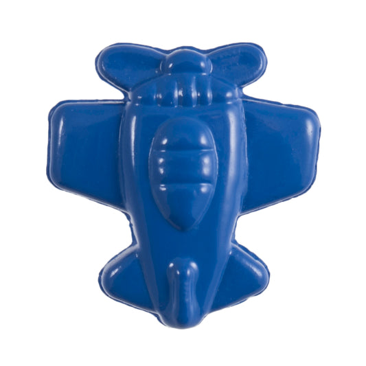 Aeroplane Shank Button - 18mm - Blue [LC24.2]