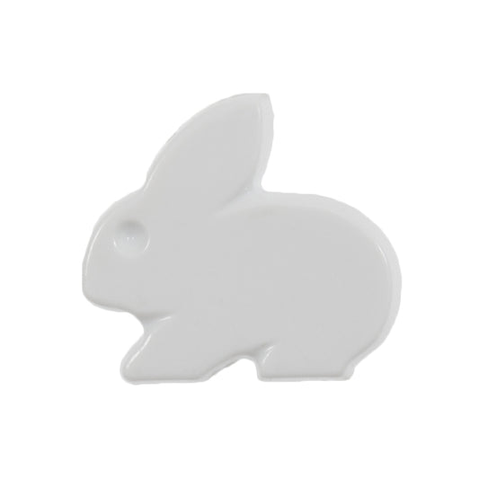 Little Bunny Shank Button - 17mm - White [LC31.6]