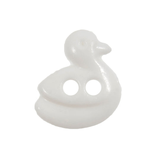 2 Hole Duck Button - 12mm - White [LC23.8]