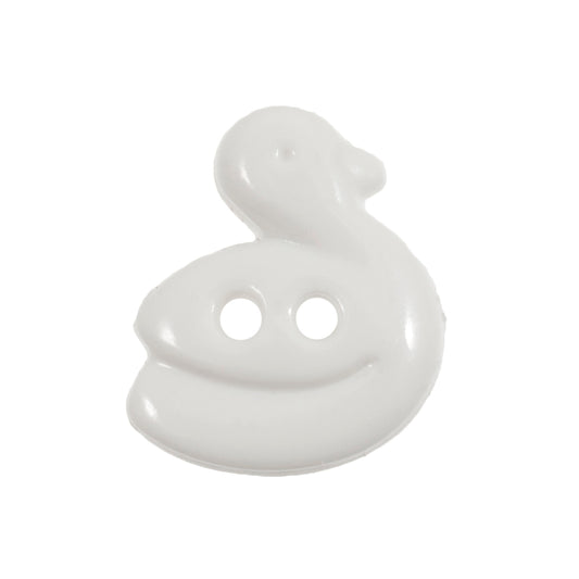 2 Hole Duck Button - 18mm - White [LC11.8]