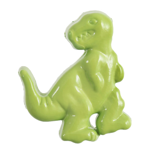 T-Rex Dinosaur Shank Button - 25mm - Green [LC16.4]