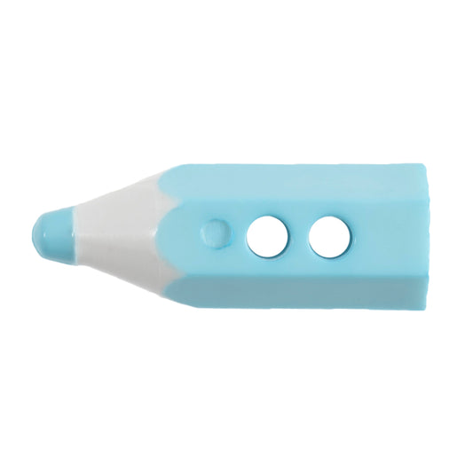2 Hole Pencil Button - 19mm - Light Blue [LC3.6]