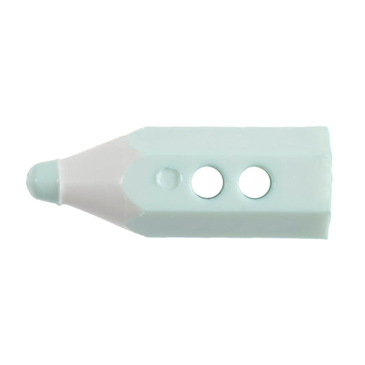 2 Hole Pencil Button - 19mm - Mint Green [LC3.2]