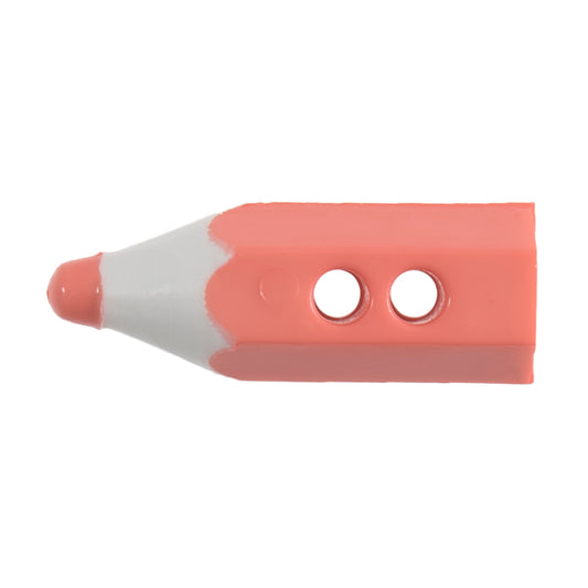 2 Hole Pencil Button - 19mm - Orange [LD25.2]