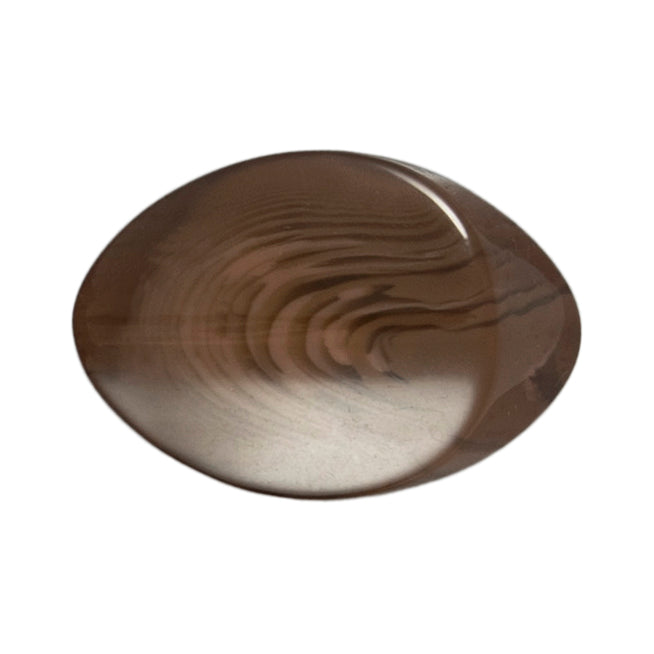 Wood Effect Oval Shank Button - 34mm - Brown [LC12.5]