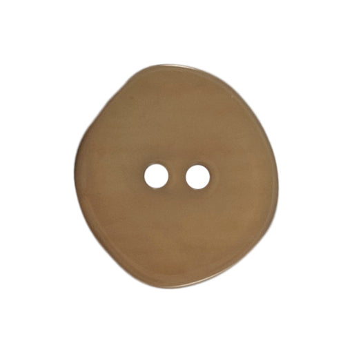 2 Hole Stone Effect Button - 22mm - Beige [LB37.1]