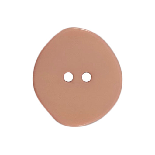 2 Hole Stone Effect Button - 22mm - Pink [LC5.5]