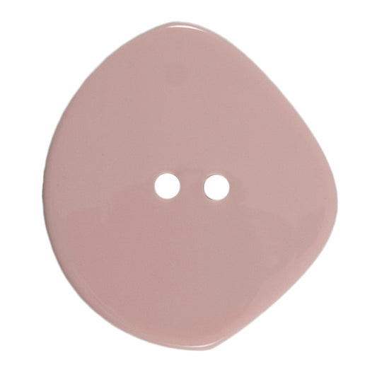 2 Hole Oval Stone Shape Button - 38mm - Pink [LC4.4]