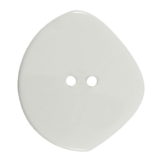 2 Hole Oval Stone Shape Button - 38mm - Cream [LG15.4]