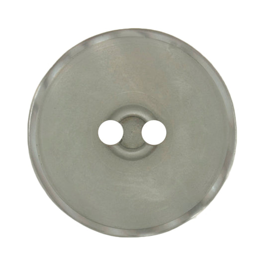2 Hole Matte Effect Button - 34mm - Grey [LC4.3]