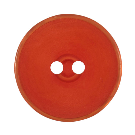 2 Hole Matte Effect Button - 34mm - Burnt Orange [LC15.5]
