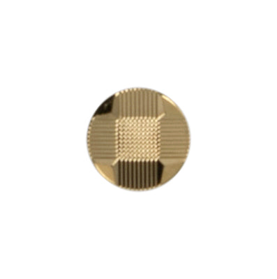 Metallic Textured Shank Button - 09mm - Gold [LC2.2]