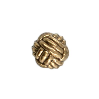 Metal Knot Shank Button - 09mm - Gold [LG1.5]