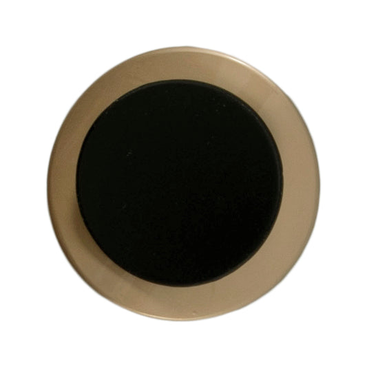 Metal Curved Shank Button - 34mm - Gold & Black [LC13.5]
