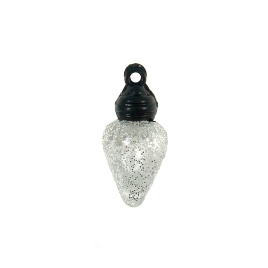 Xmas Fairy Light Craft Button - 18mm - Silver [LD17.2]
