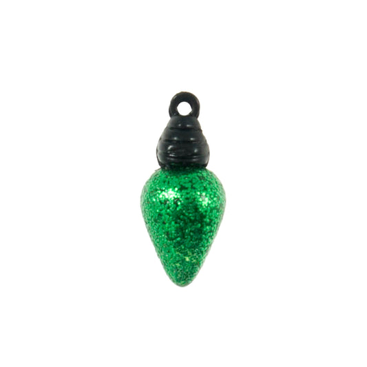 Xmas Fairy Light Craft Button - 18mm - Green [LD20.6]