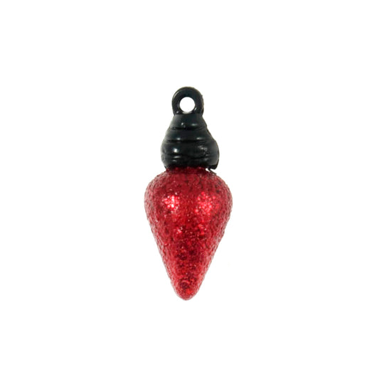 Xmas Fairy Light Craft Button - 18mm - Red [LD18.6]