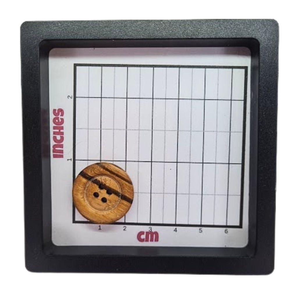 4 Hole Olive Wood Button - 23mm [LA13.2]