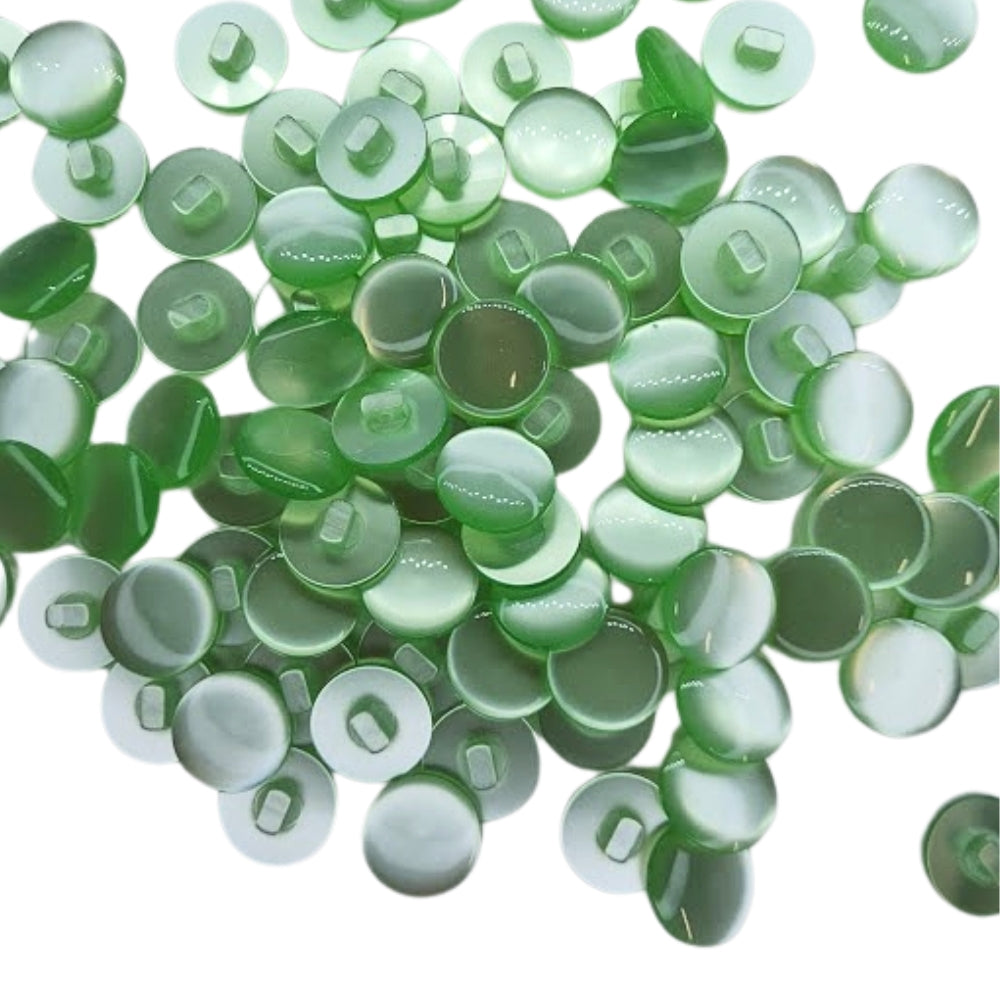 Polyester Plain Shank Button - 18mm - Pale Green [LA10.3]