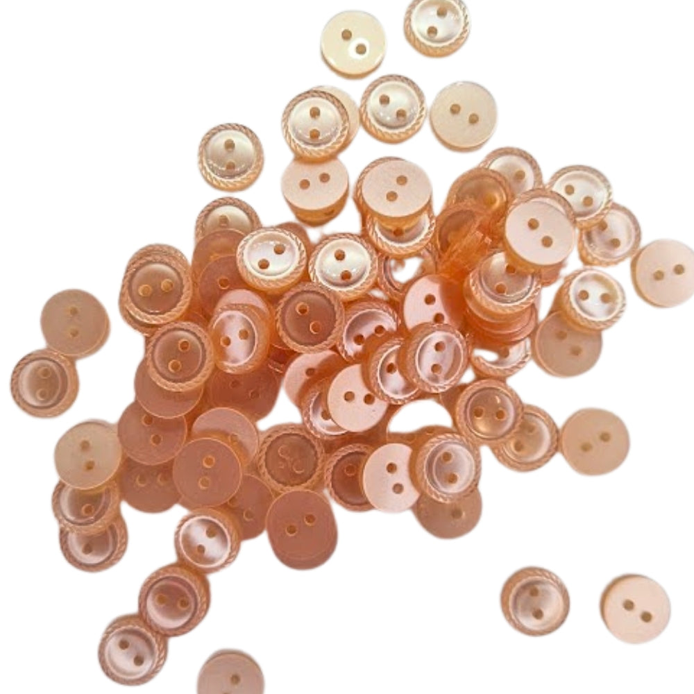 Polyester Rope Edge Button - 11mm - Orange [LA1.6]