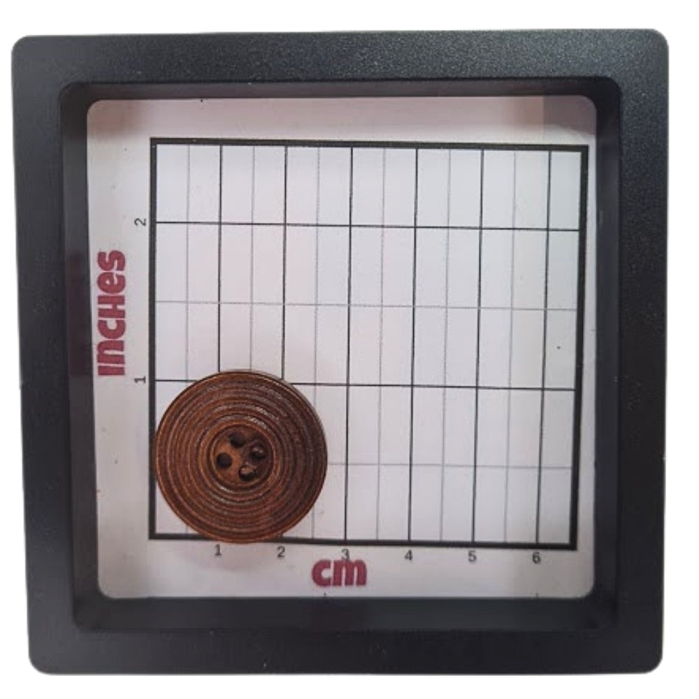 4 Hole Circle Design Wood Button - 25mm [XLB4.4]