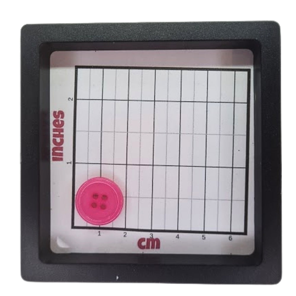 4 Hole Plastic Rimmed Button - 17mm - Hot Pink [LB2.1]