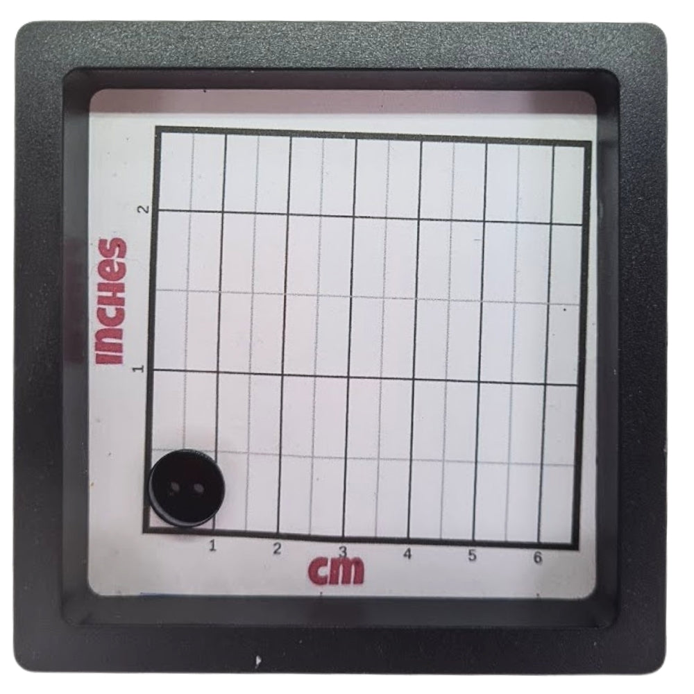 2 Hole Resin Plain Button - 11.5mm - Black [LA34.6]