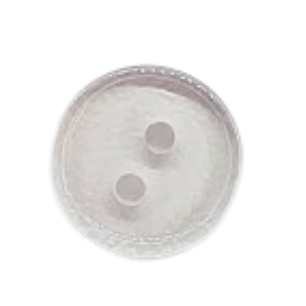 Plain Transparent 2 Hole Resin Button - 20mm - Transparent [LA30.2]