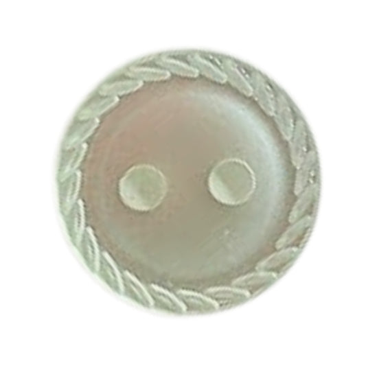 Polyester Rope Edge Button - 11mm - Pale Green [LB11.1]