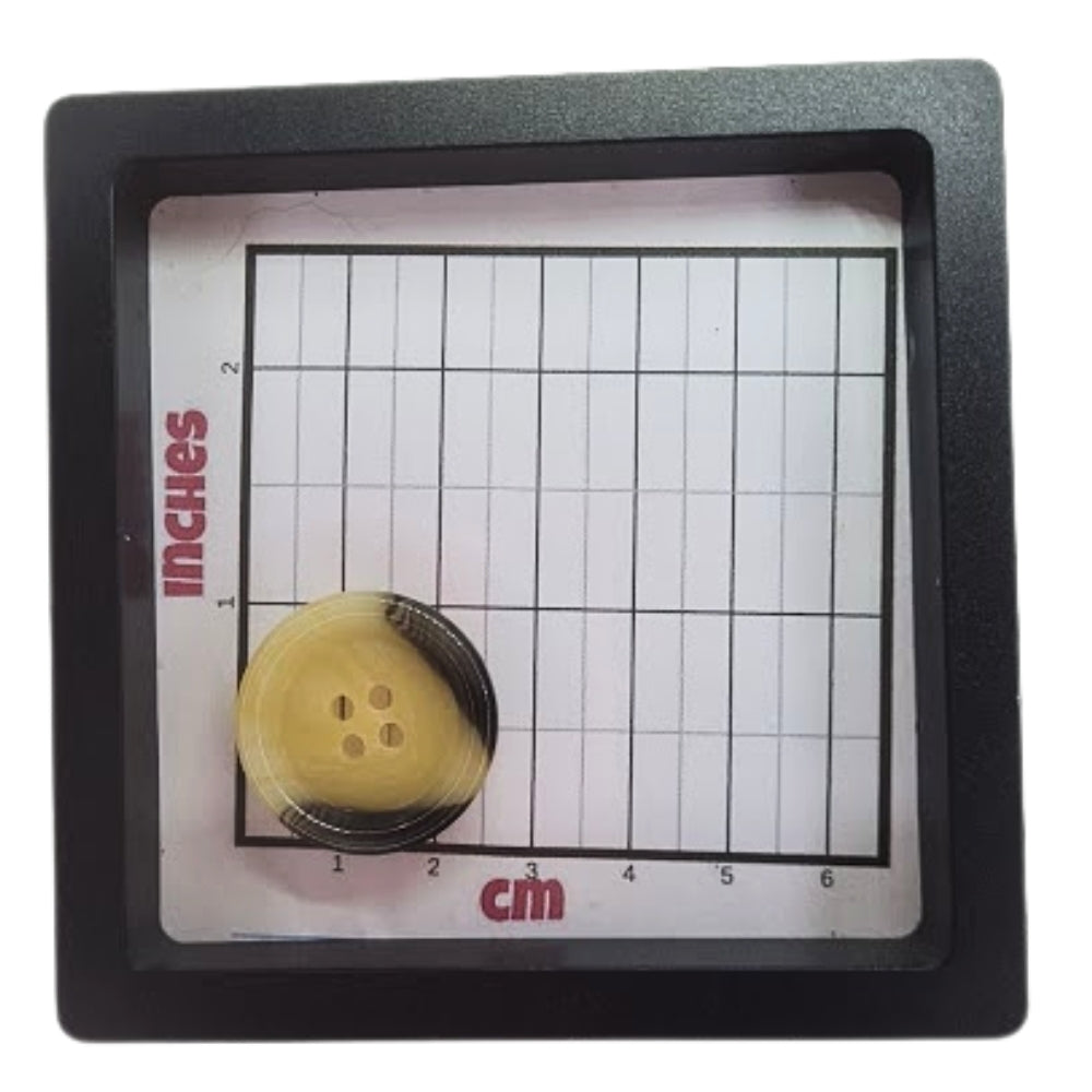 4 Hole Variegated Jacket Button - 25mm - Cream/Beige [LB4.6]