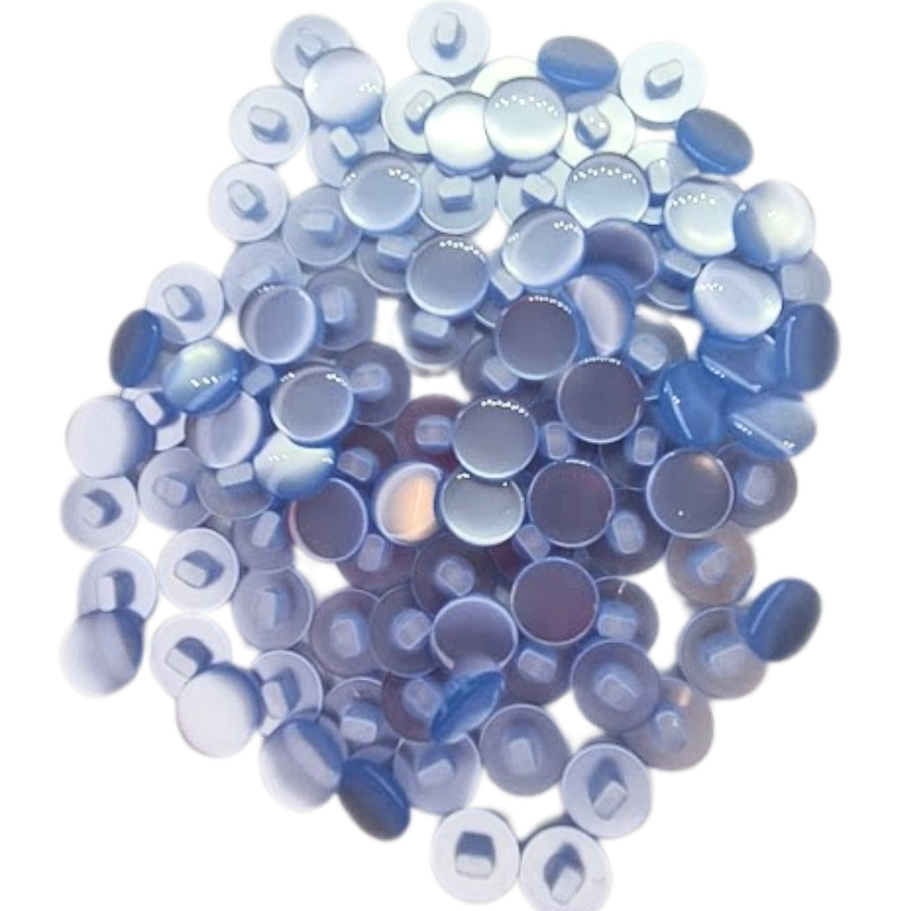 Polyester Plain Shank Button - 15mm - Pale Blue [LB13.3]