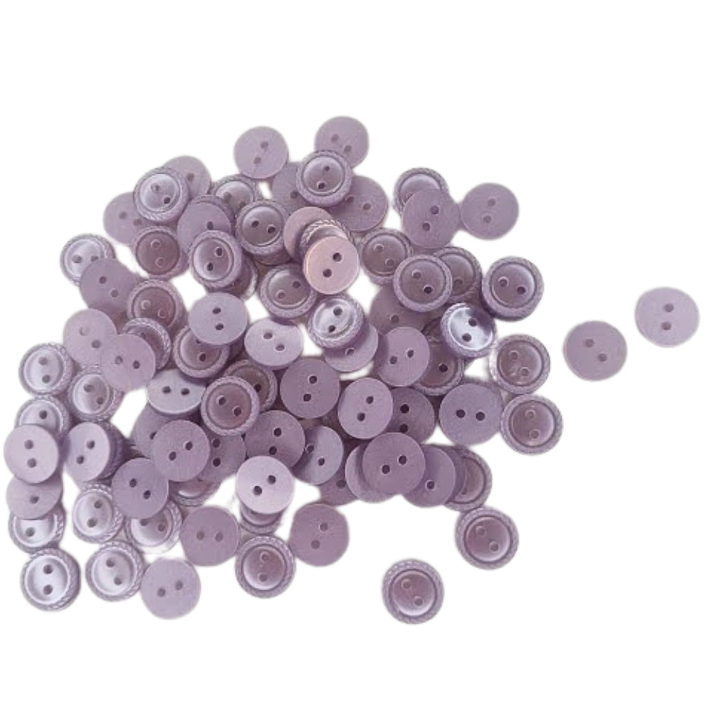 Polyester Rope Edge Button - 11mm - Lilac [LB8.2]