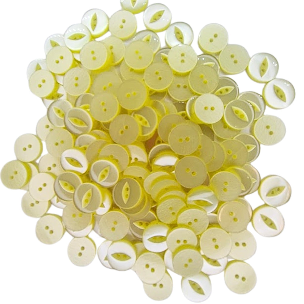 Polyester Fisheye Button - 16mm - Yellow [LB3.8]