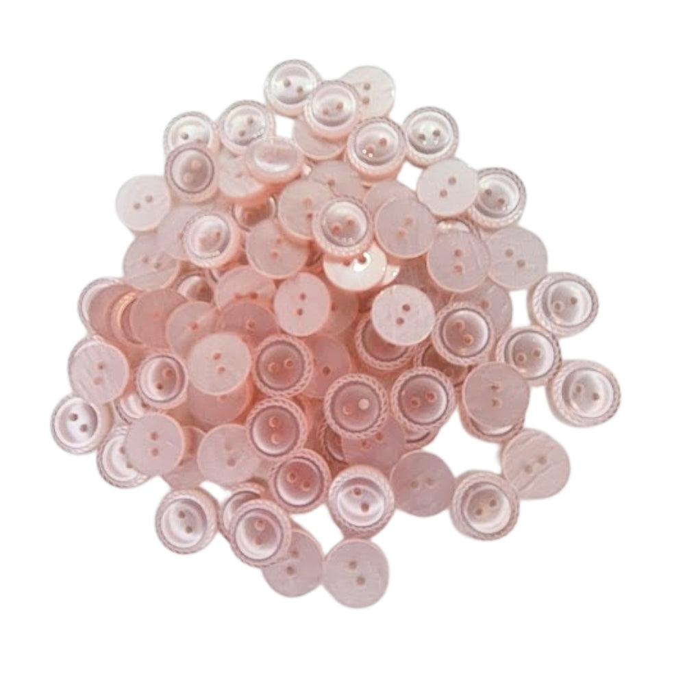 Polyester Rope Edge Button - 14mm - Pink [LB8.8]
