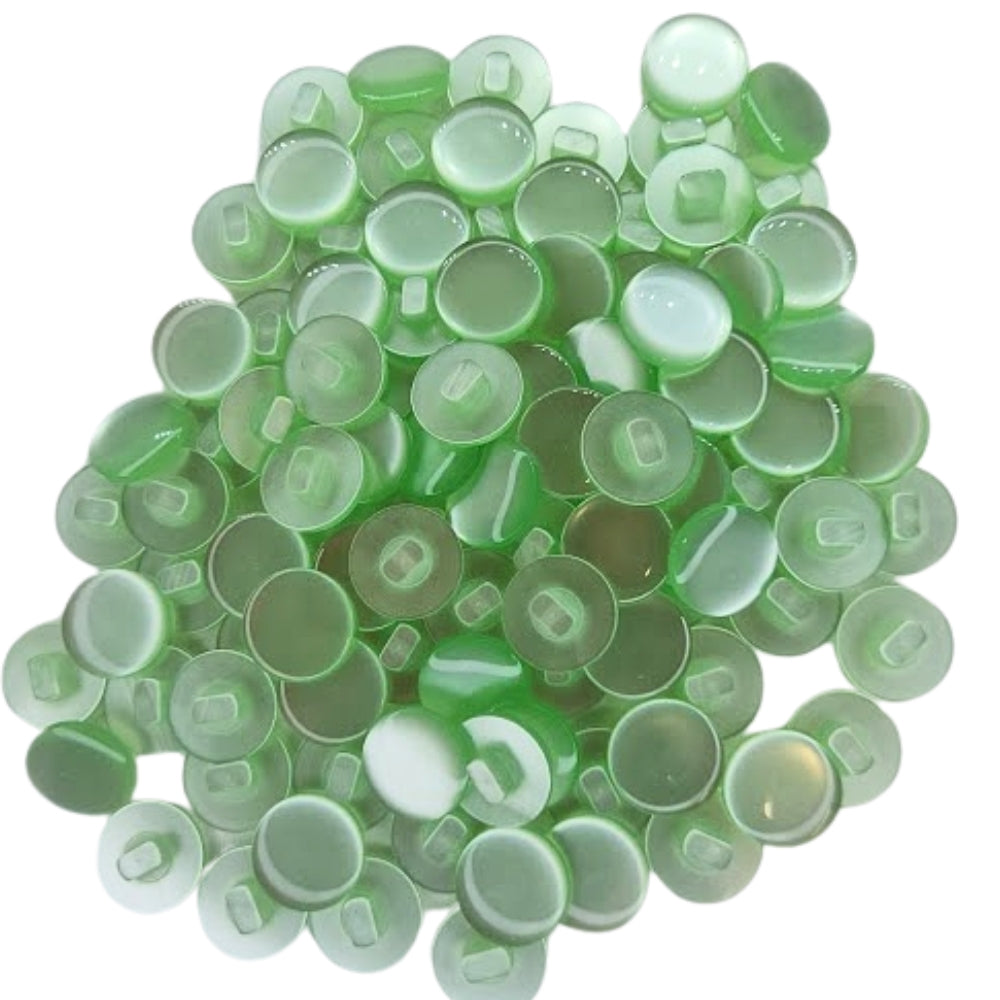 Polyester Plain Shank Button - 15mm - Pale Green [LB8.5]