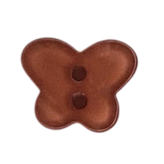 2 Hole Butterfly Button - 19mm - Orange [LC7.7]