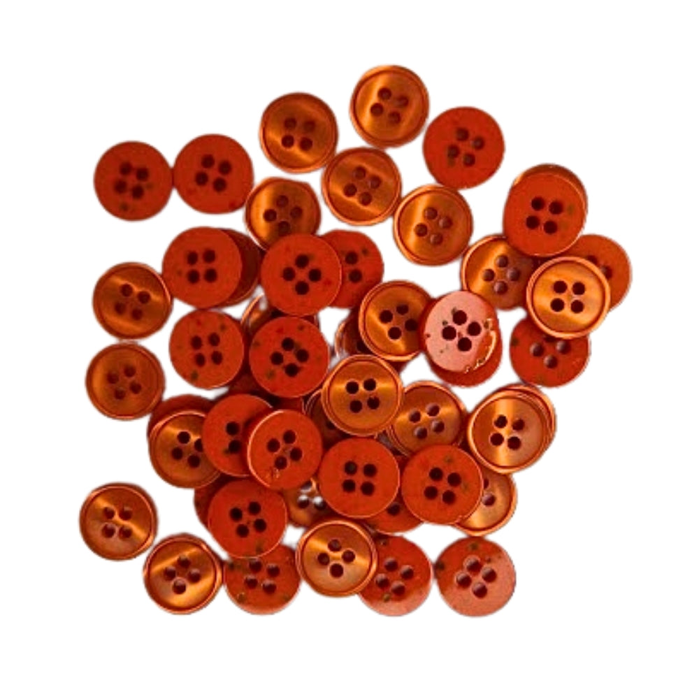 4 Hole Button - 13mm - Orange [LG17.2]