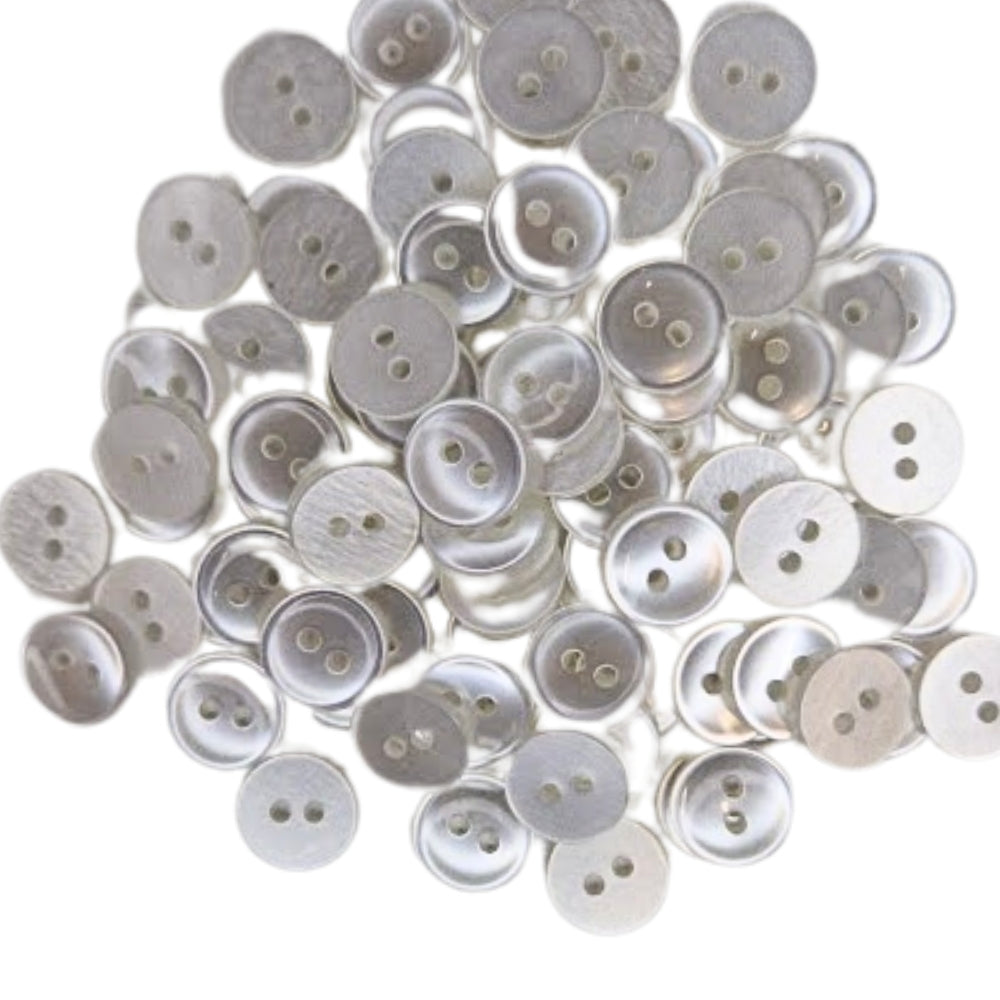 2 Hole Shirt Button - 10mm - Pearl White [LD22.5]