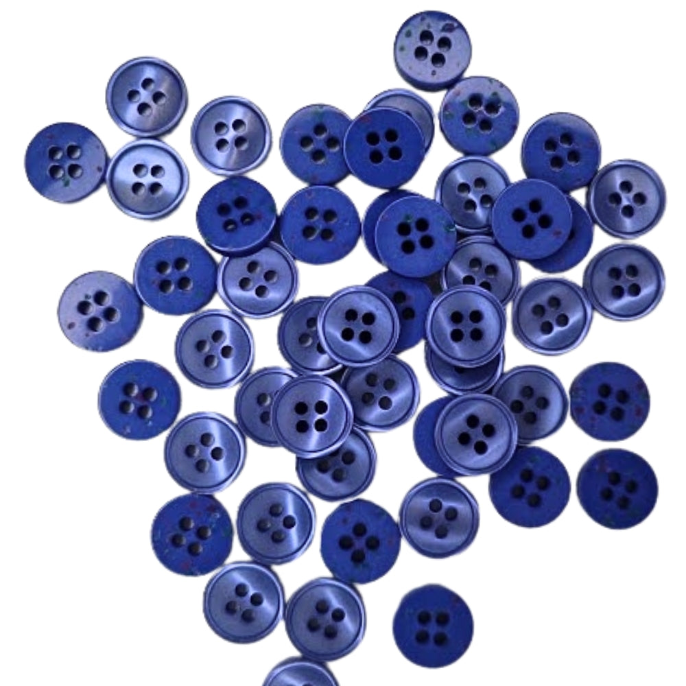 4 Hole Button - 13mm - Mid Blue [LF17.2]