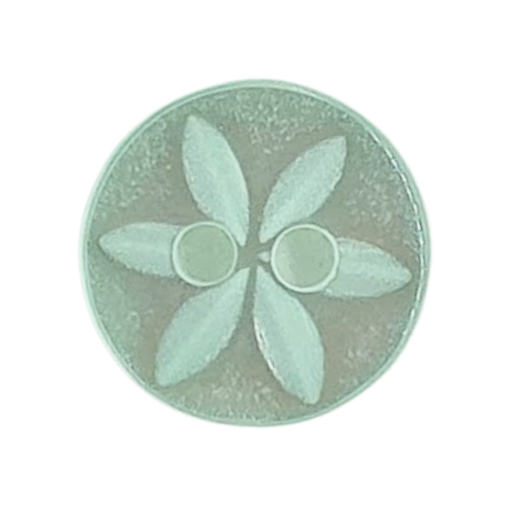 Polyester Star Button - 11mm - Green [LA23.3]