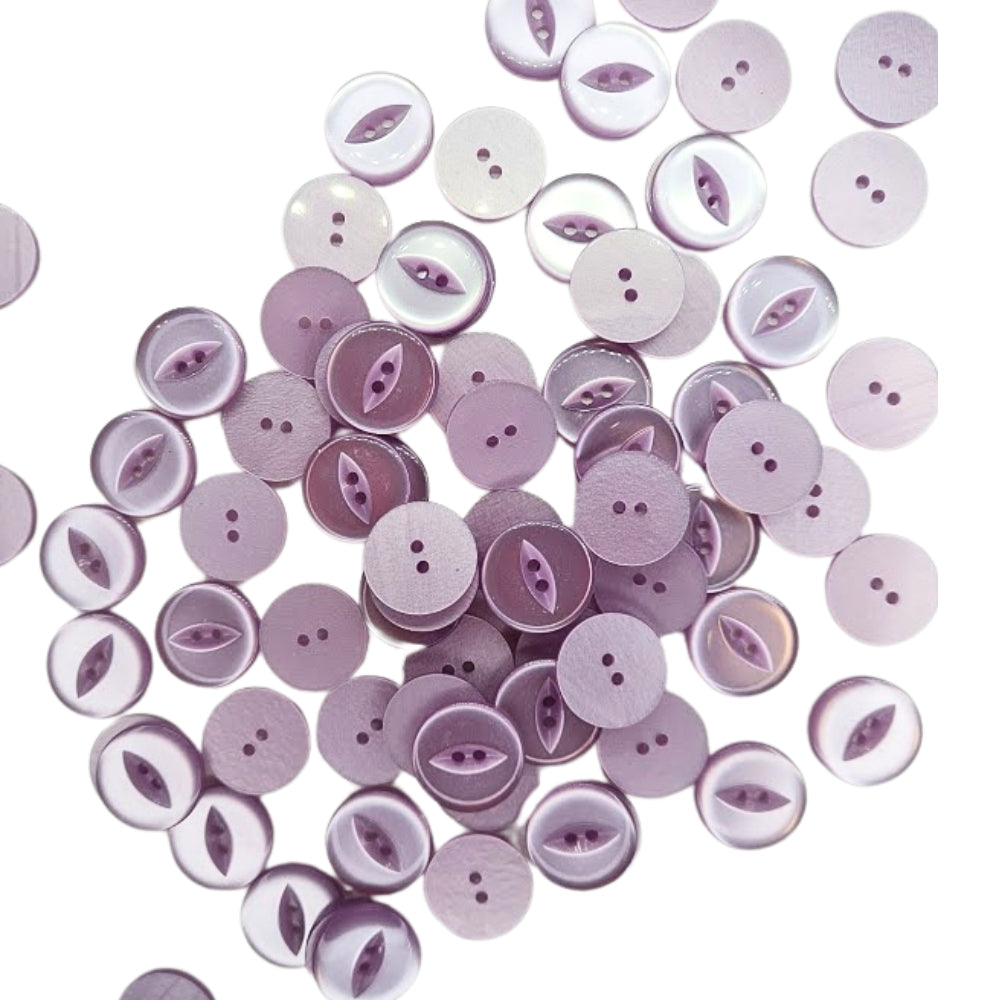 Polyester Fisheye Button - 19mm - Lilac [LA6.2]